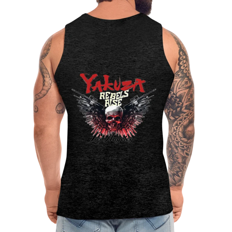 Männer Premium Tanktop T-Shirt Yakuza Muskelshirt Achselshirt