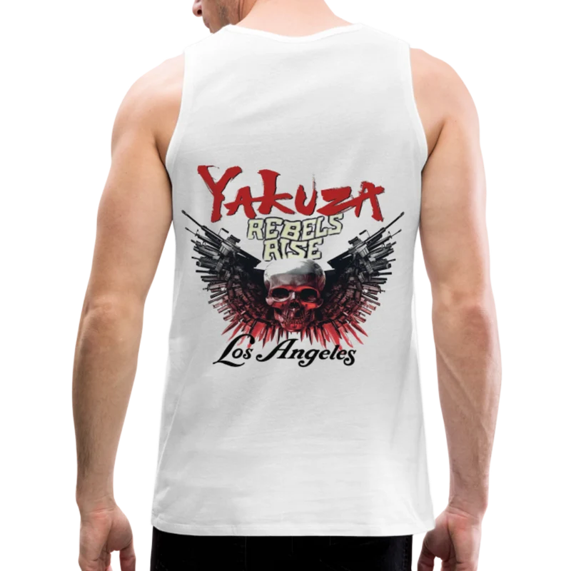 Männer Premium Tanktop T-Shirt Yakuza Muskelshirt Achselshirt