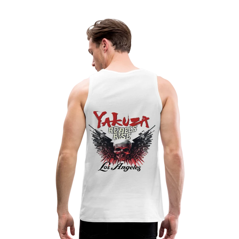 Männer Premium Tanktop T-Shirt Yakuza Muskelshirt Achselshirt