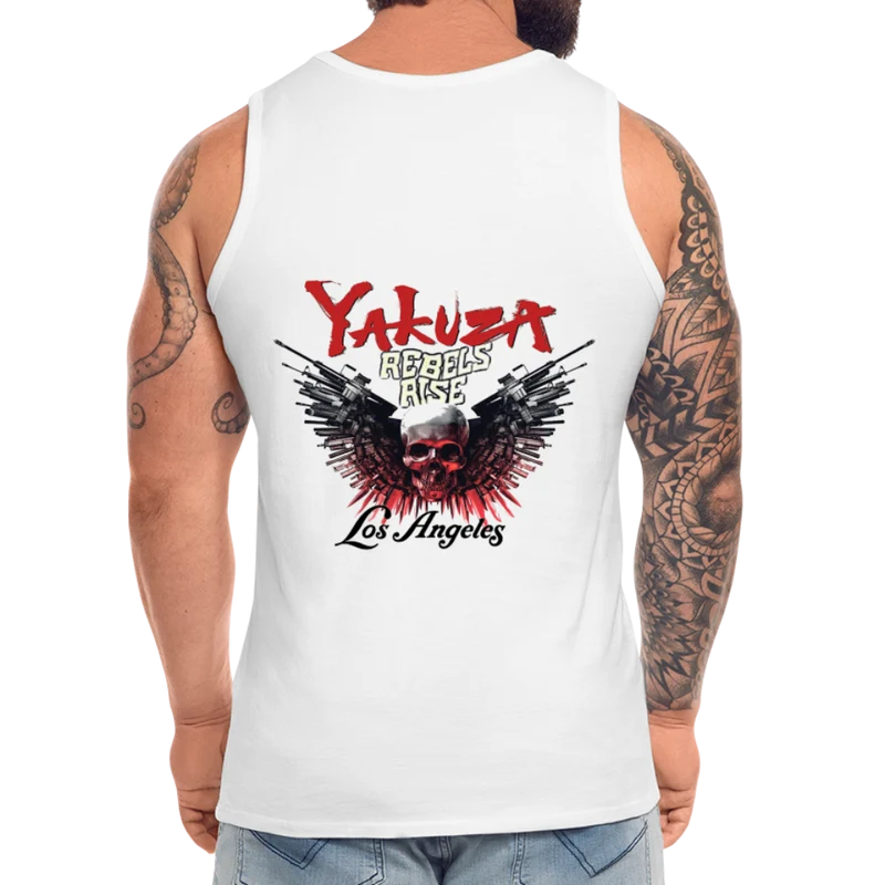Männer Premium Tanktop T-Shirt Yakuza Muskelshirt Achselshirt