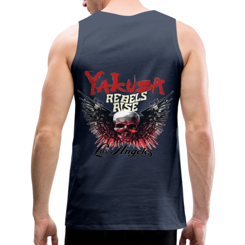 Männer Premium Tanktop T-Shirt Yakuza Muskelshirt Achselshirt