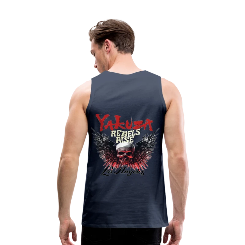 Männer Premium Tanktop T-Shirt Yakuza Muskelshirt Achselshirt