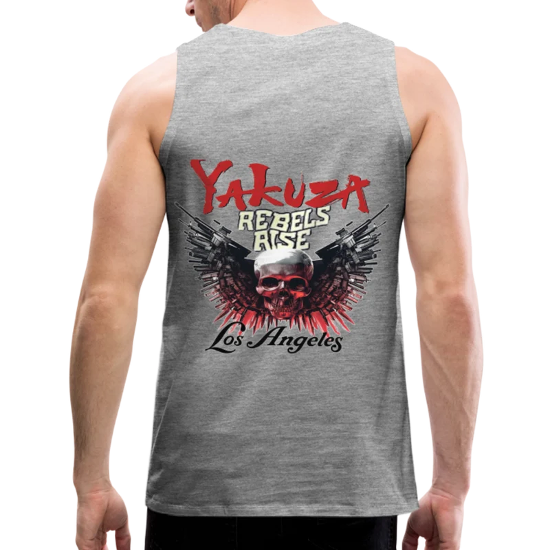 Männer Premium Tanktop T-Shirt Yakuza Muskelshirt Achselshirt