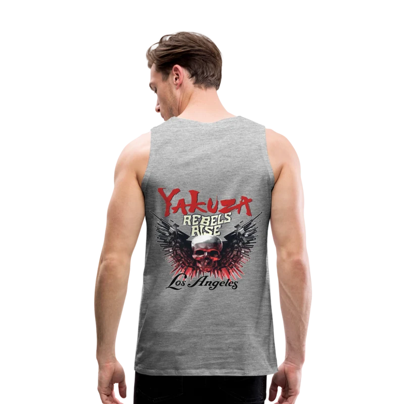Männer Premium Tanktop T-Shirt Yakuza Muskelshirt Achselshirt