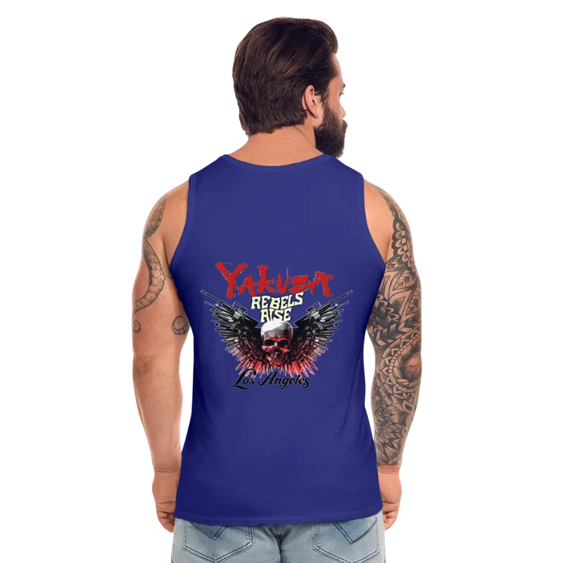 Männer Premium Tanktop T-Shirt Yakuza Muskelshirt Achselshirt