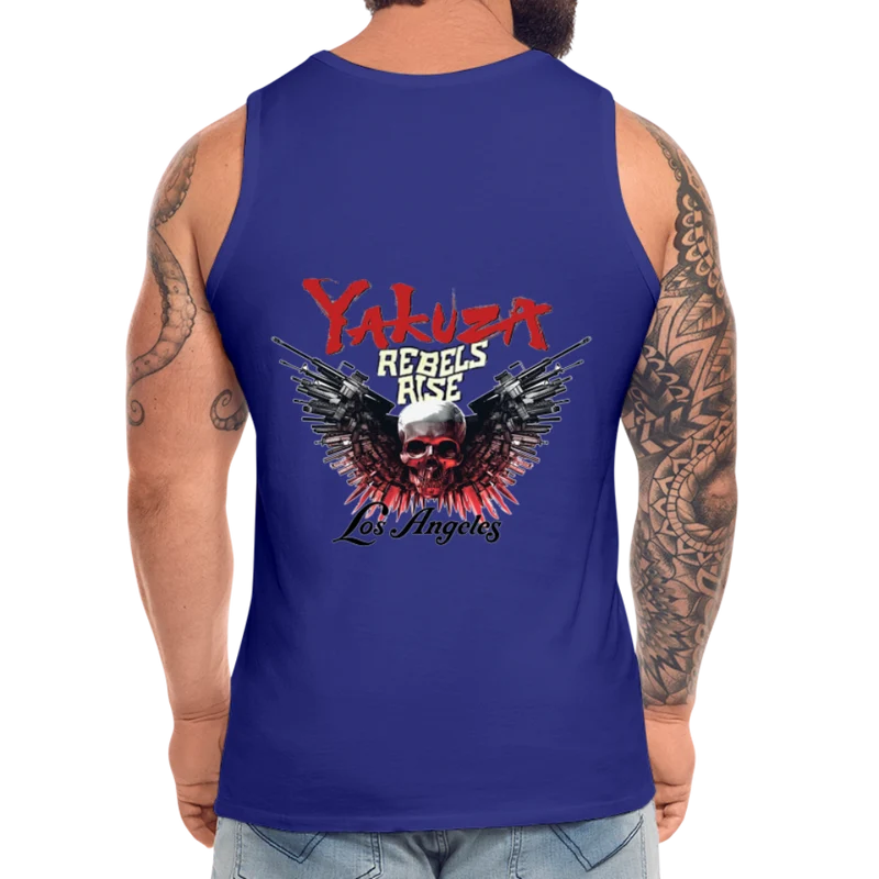 Männer Premium Tanktop T-Shirt Yakuza Muskelshirt Achselshirt