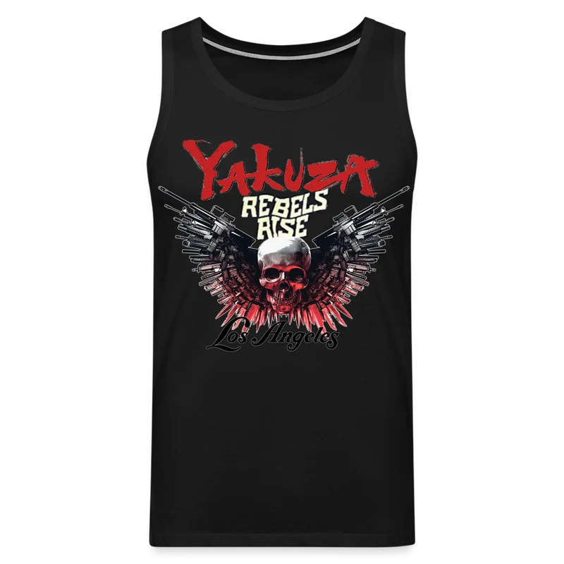 Männer Premium Tanktop T-Shirt Yakuza Muskelshirt Achselshirt