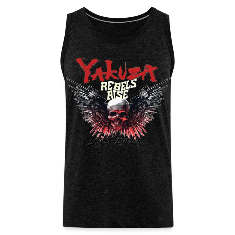 Männer Premium Tanktop T-Shirt Yakuza Muskelshirt Achselshirt