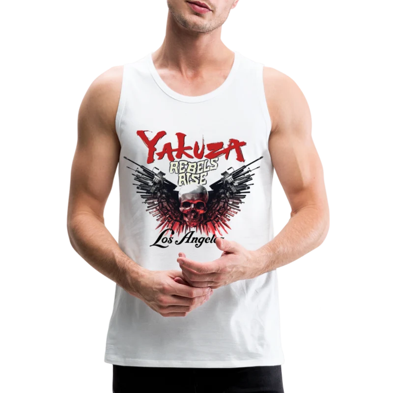 Männer Premium Tanktop T-Shirt Yakuza Muskelshirt Achselshirt