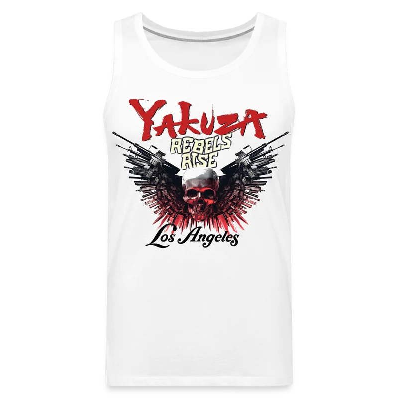 Männer Premium Tanktop T-Shirt Yakuza Muskelshirt Achselshirt