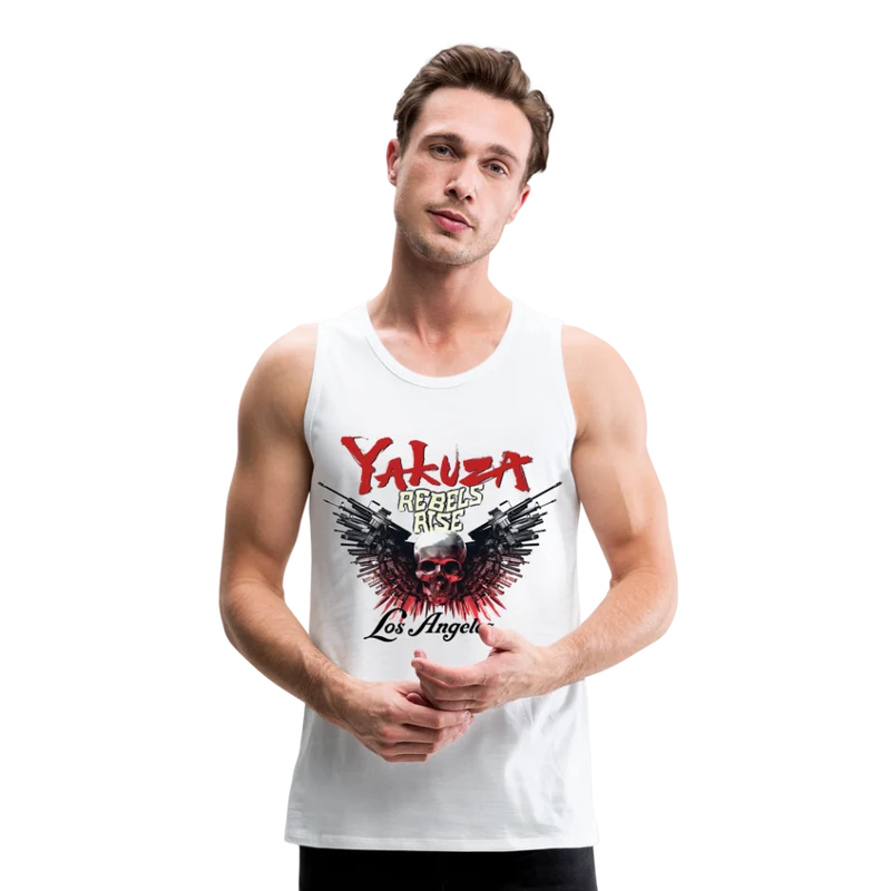 Männer Premium Tanktop T-Shirt Yakuza Muskelshirt Achselshirt