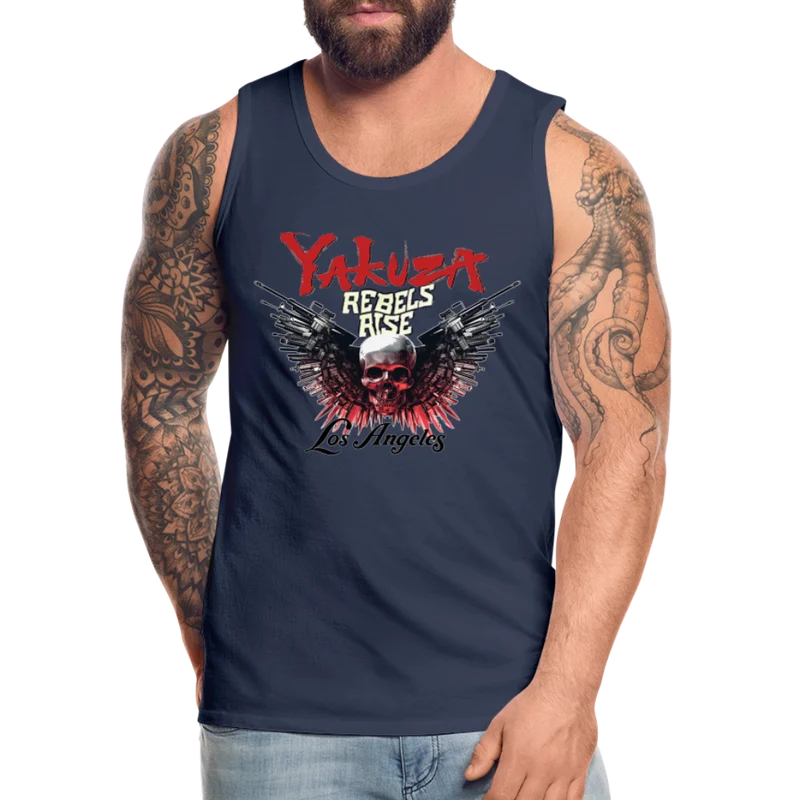 Männer Premium Tanktop T-Shirt Yakuza Muskelshirt Achselshirt