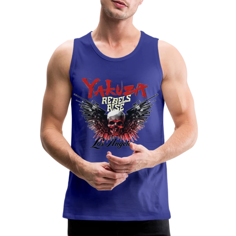 Männer Premium Tanktop T-Shirt Yakuza Muskelshirt Achselshirt