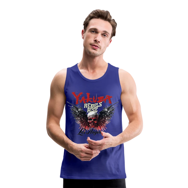 Männer Premium Tanktop T-Shirt Yakuza Muskelshirt Achselshirt