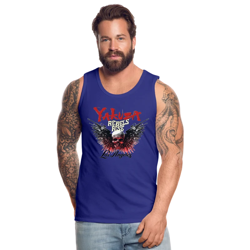 Männer Premium Tanktop T-Shirt Yakuza Muskelshirt Achselshirt