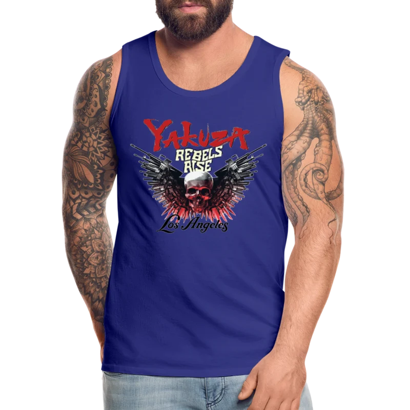 Männer Premium Tanktop T-Shirt Yakuza Muskelshirt Achselshirt