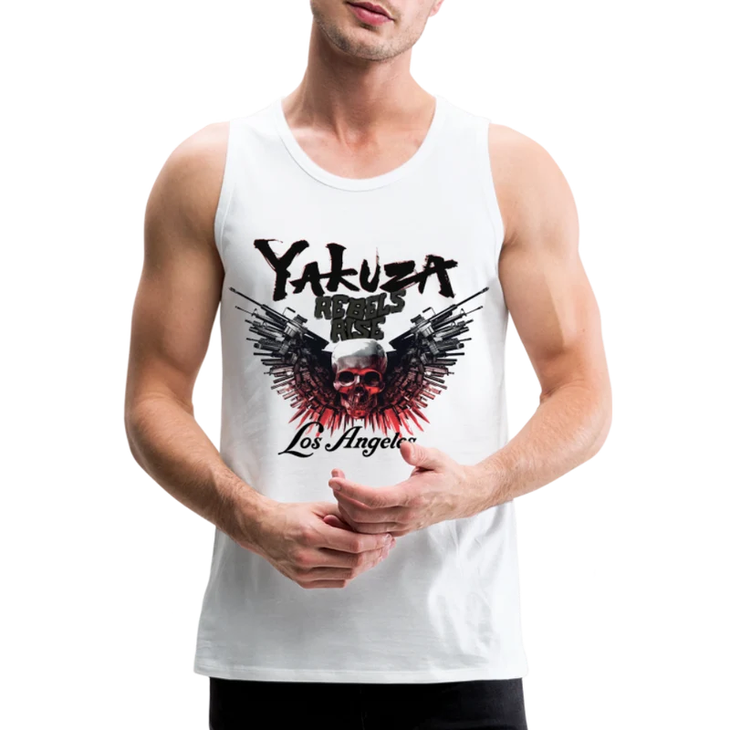 Männer Premium Tanktop T-Shirt Yakuza Muskelshirt Achselshirt