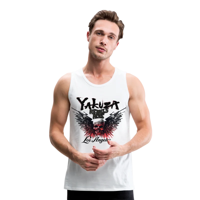 Männer Premium Tanktop T-Shirt Yakuza Muskelshirt Achselshirt