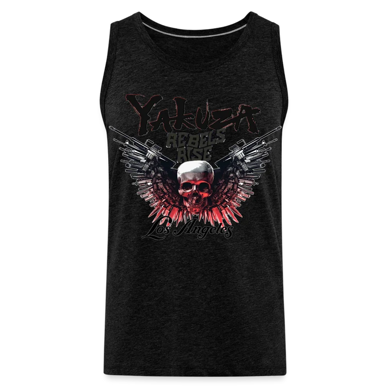 Männer Premium Tanktop T-Shirt Yakuza Muskelshirt Achselshirt