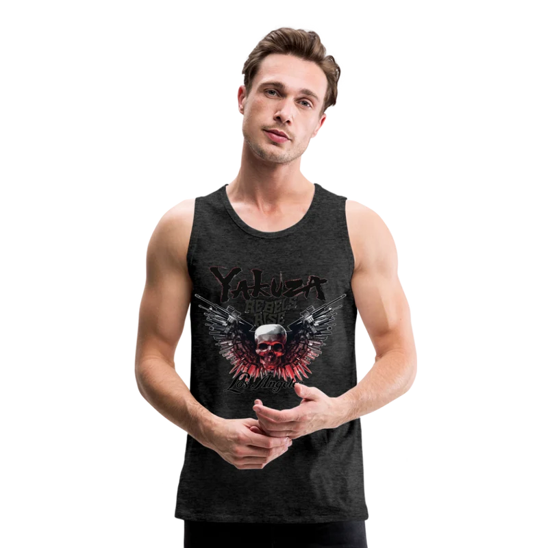 Männer Premium Tanktop T-Shirt Yakuza Muskelshirt Achselshirt