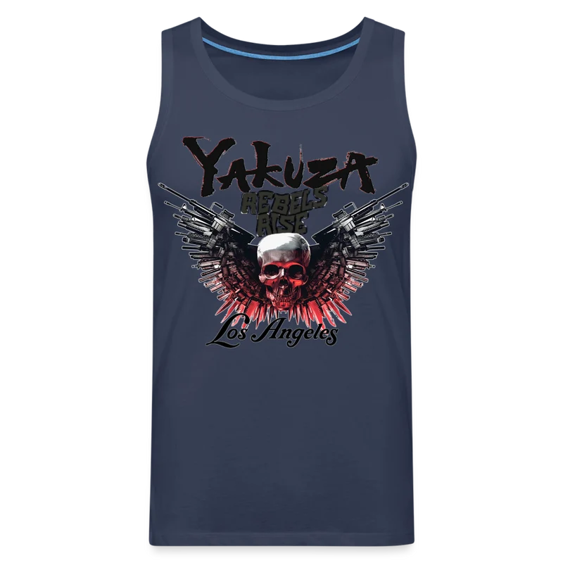 Männer Premium Tanktop T-Shirt Yakuza Muskelshirt Achselshirt