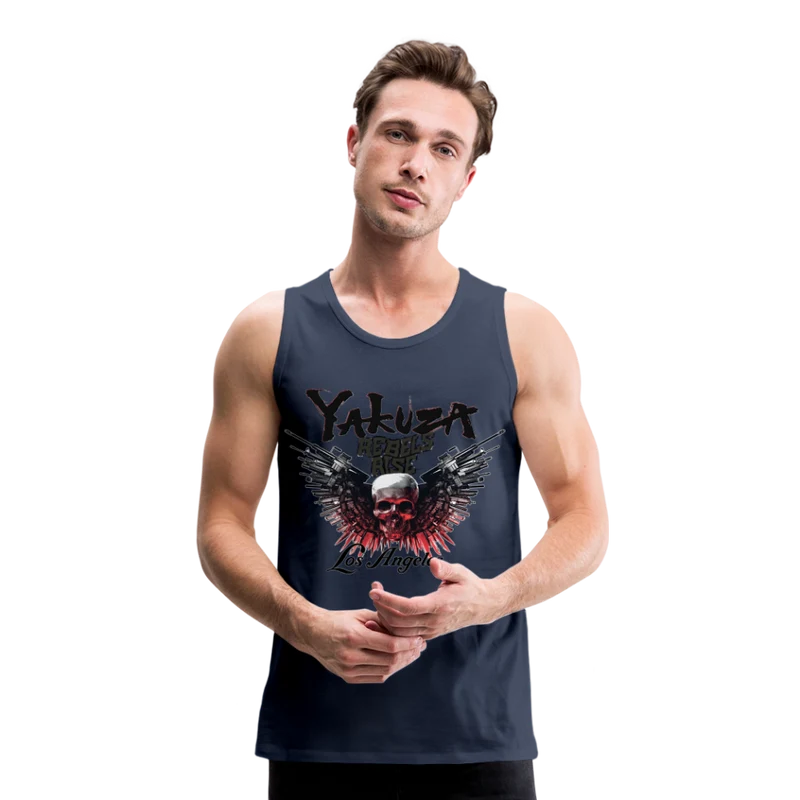 Männer Premium Tanktop T-Shirt Yakuza Muskelshirt Achselshirt