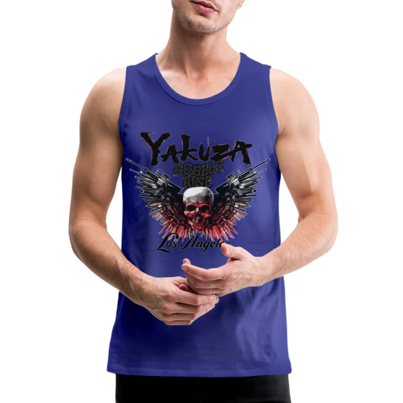 Männer Premium Tanktop T-Shirt Yakuza Muskelshirt Achselshirt