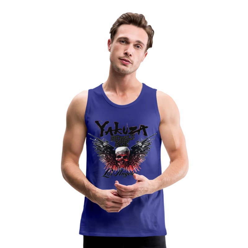 Männer Premium Tanktop T-Shirt Yakuza Muskelshirt Achselshirt