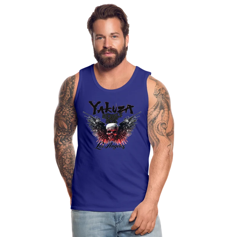 Männer Premium Tanktop T-Shirt Yakuza Muskelshirt Achselshirt