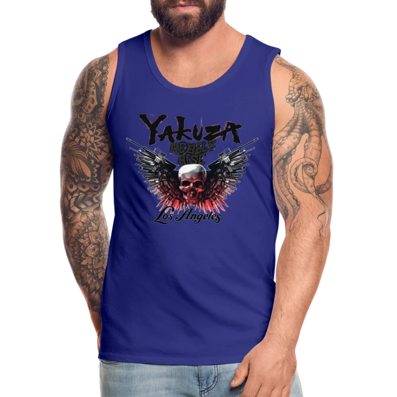 Männer Premium Tanktop T-Shirt Yakuza Muskelshirt Achselshirt
