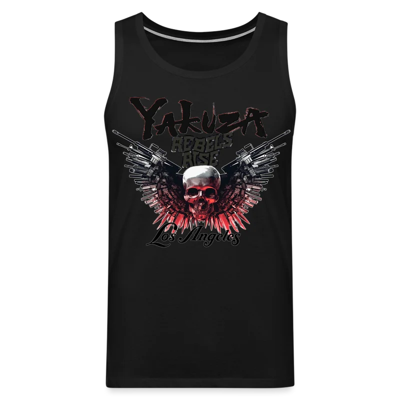 Männer Premium Tanktop T-Shirt Yakuza Muskelshirt Achselshirt