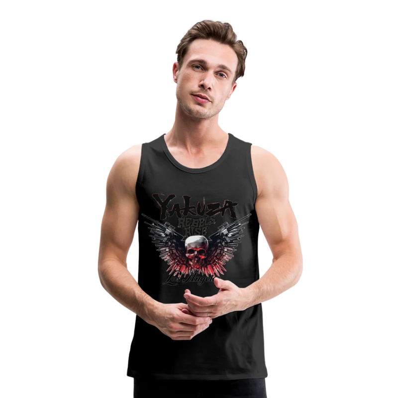 Männer Premium Tanktop T-Shirt Yakuza Muskelshirt Achselshirt