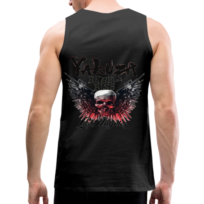 Männer Premium Tanktop T-Shirt Yakuza Muskelshirt Achselshirt