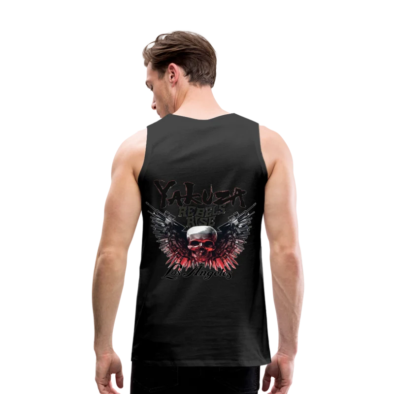 Männer Premium Tanktop T-Shirt Yakuza Muskelshirt Achselshirt