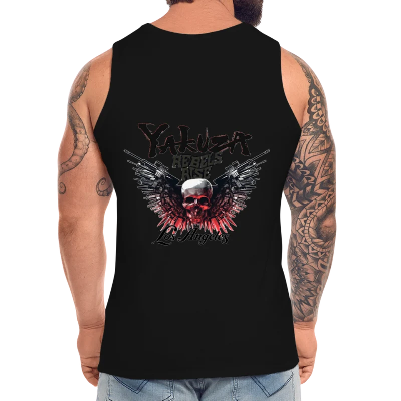Männer Premium Tanktop T-Shirt Yakuza Muskelshirt Achselshirt
