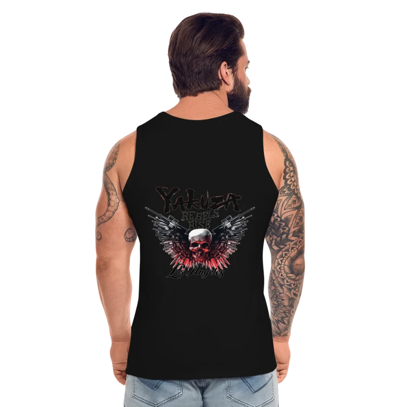 Männer Premium Tanktop T-Shirt Yakuza Muskelshirt Achselshirt