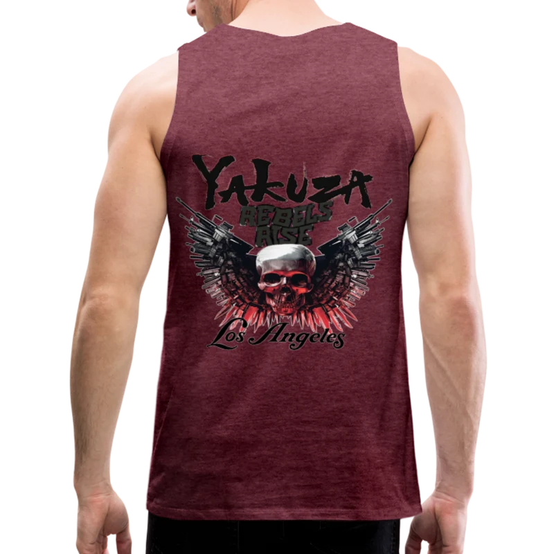 Männer Premium Tanktop T-Shirt Yakuza Muskelshirt Achselshirt
