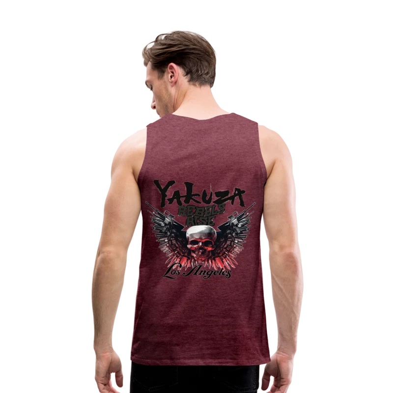 Männer Premium Tanktop T-Shirt Yakuza Muskelshirt Achselshirt