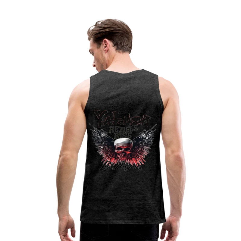 Männer Premium Tanktop T-Shirt Yakuza Muskelshirt Achselshirt