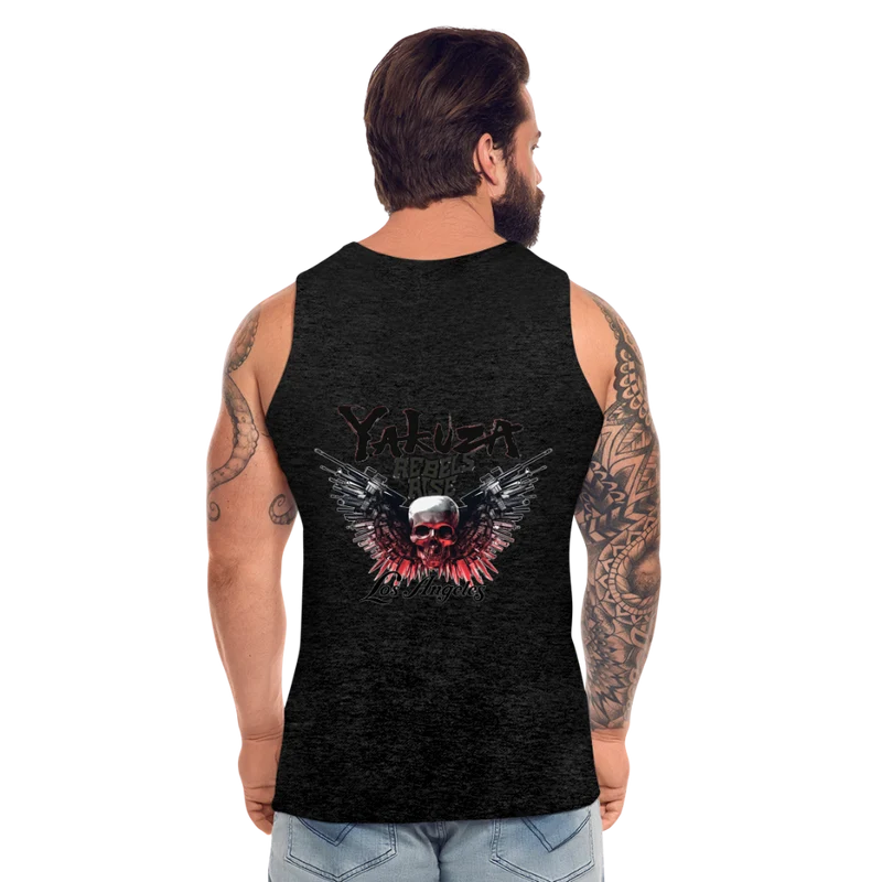 Männer Premium Tanktop T-Shirt Yakuza Muskelshirt Achselshirt