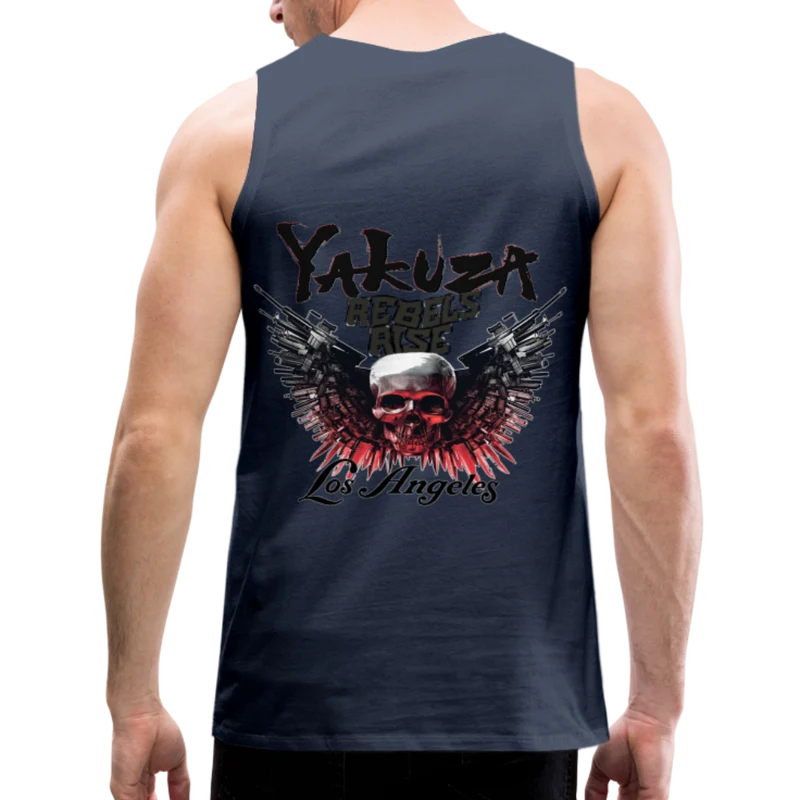 Männer Premium Tanktop T-Shirt Yakuza Muskelshirt Achselshirt