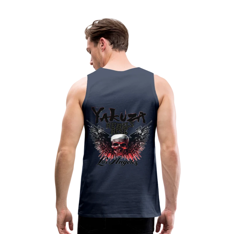 Männer Premium Tanktop T-Shirt Yakuza Muskelshirt Achselshirt