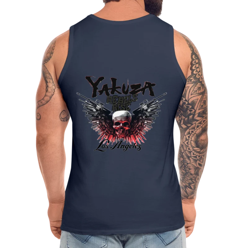 Männer Premium Tanktop T-Shirt Yakuza Muskelshirt Achselshirt
