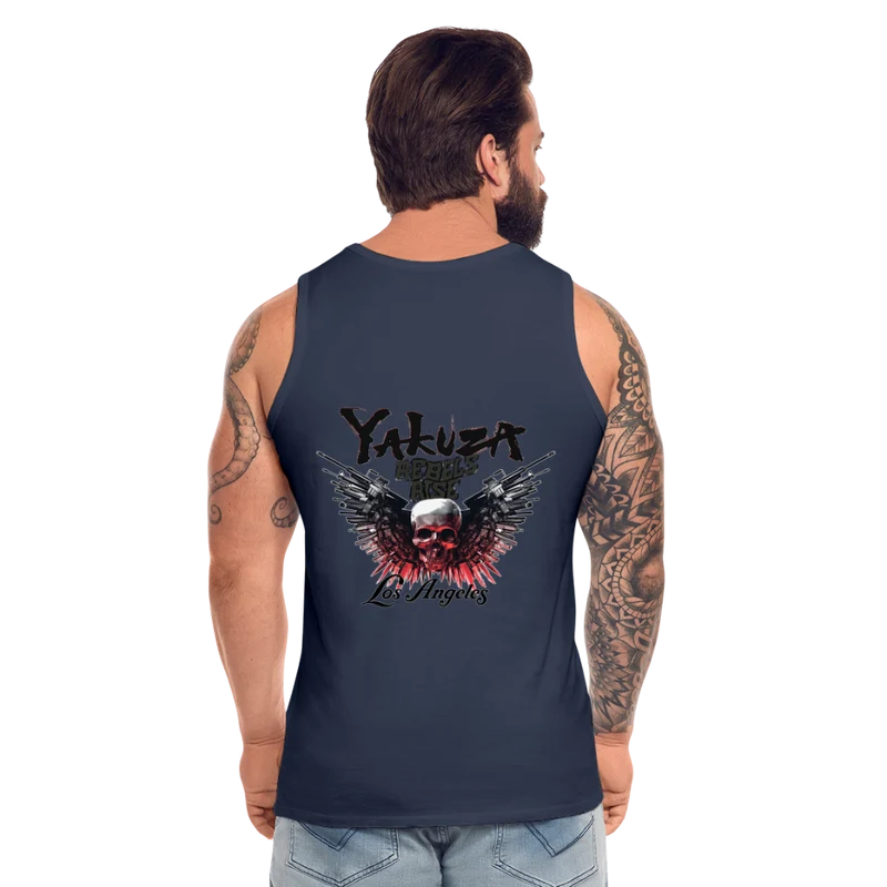 Männer Premium Tanktop T-Shirt Yakuza Muskelshirt Achselshirt