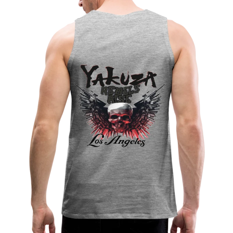 Männer Premium Tanktop T-Shirt Yakuza Muskelshirt Achselshirt