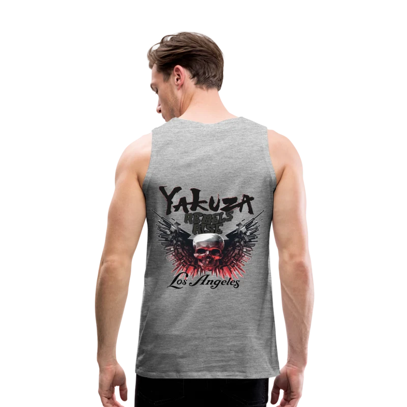 Männer Premium Tanktop T-Shirt Yakuza Muskelshirt Achselshirt