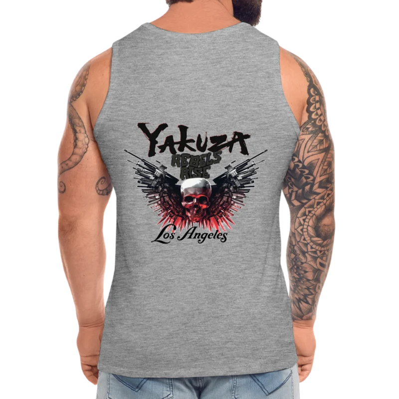 Männer Premium Tanktop T-Shirt Yakuza Muskelshirt Achselshirt