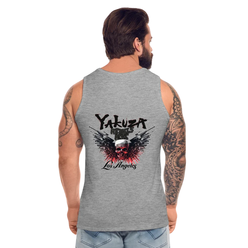 Männer Premium Tanktop T-Shirt Yakuza Muskelshirt Achselshirt
