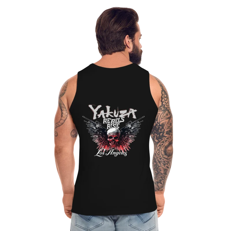 Männer Premium Tanktop T-Shirt Yakuza Muskelshirt Achselshirt