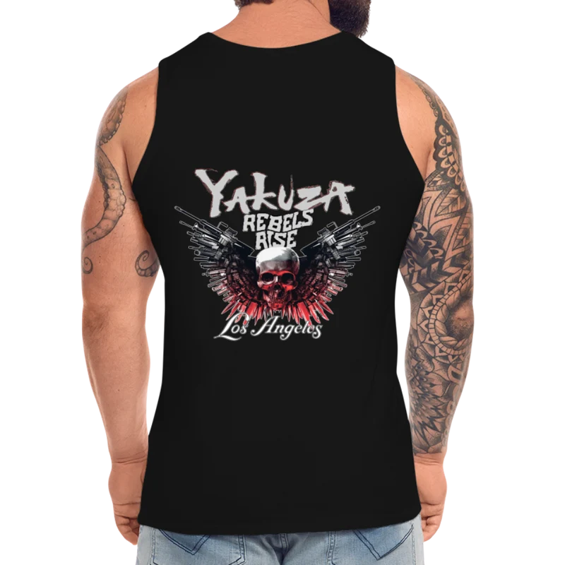 Männer Premium Tanktop T-Shirt Yakuza Muskelshirt Achselshirt